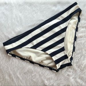 Juicy Couture Navy/Ivory Striped Bikini Bottom